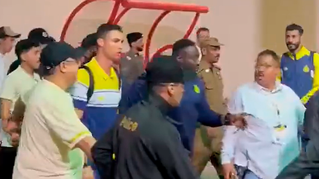 El fuerte operativo de seguridad para Cristiano Ronaldo tras su “póker” en Arabia Saudita