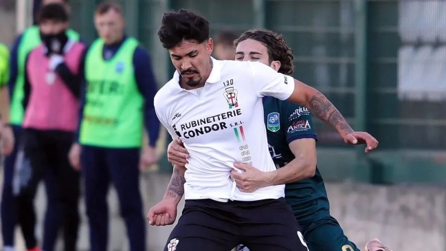Luis Rojas marcó un golazo con la camiseta de Pro Vercelli