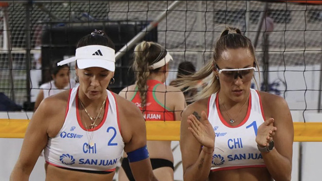 Francisca Rivas y Chris Vorpahl cayeron en definición por el bronce en Sudamericano de Voley Playa