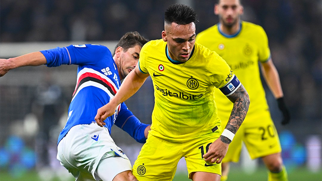 Inter chocó ante el cerrojo de Sampdoria y se alejó del liderato en la Serie A