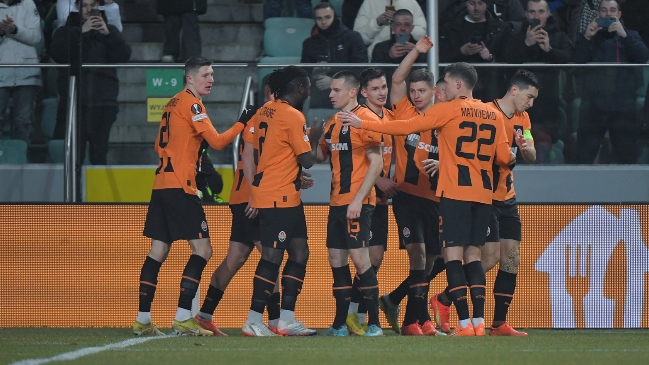 Shakhtar Donetsk sacó ventaja contra Rennes en la Europa League