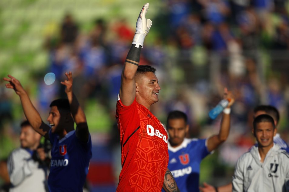 La formación de Universidad de Chile para la visita a O’Higgins en Rancagua