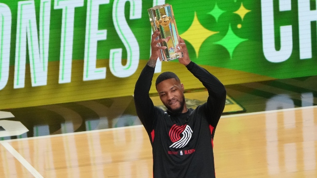 Damian Lillard se coronó como el rey de los triples en el All Star de la NBA