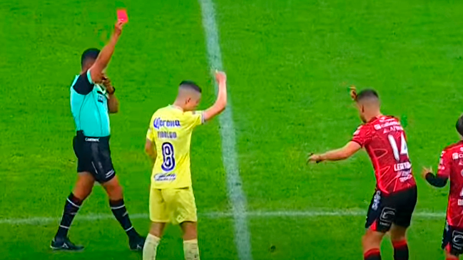Diego Valdés provocó una expulsión récord en el fútbol mexicano