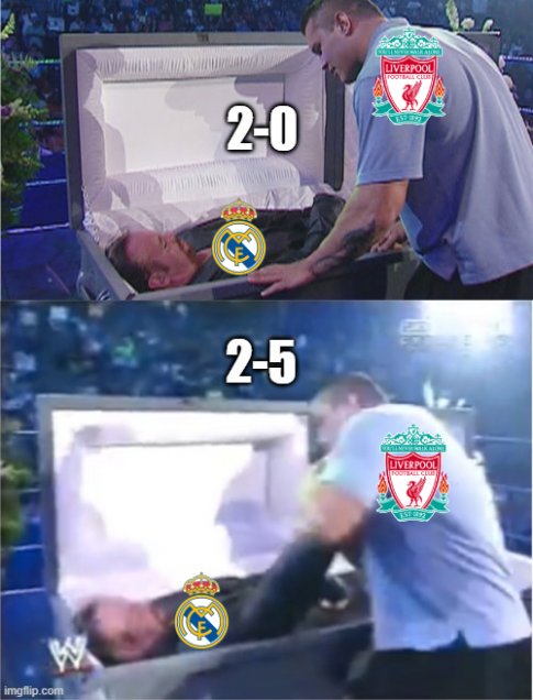 Liverpool fue blanco de los memes tras la goleada sufrida ante Real Madrid