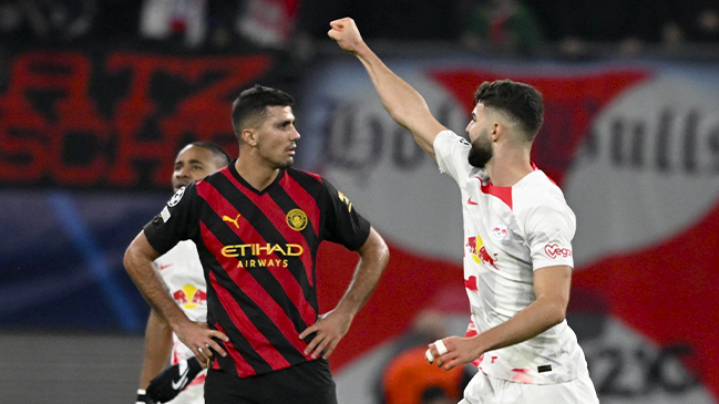 Manchester City selló un empate ante un defensivo RB Leipzig en Alemania