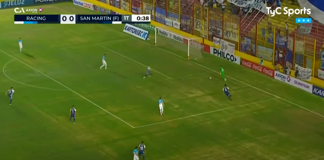 Arias cometió tremendo blooper con Racing ante San Martín Formosa en la Copa Argentina