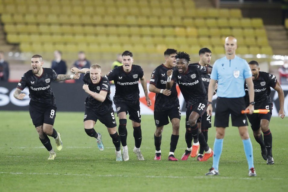 Europa League: Bayer Leverkusen festejó con todo tras ganar los penales a Mónaco