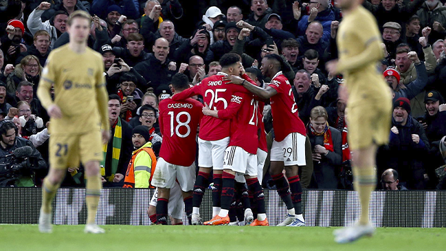 Manchester United dio el golpe a Barcelona y clasificó a octavos de final en la Europa League
