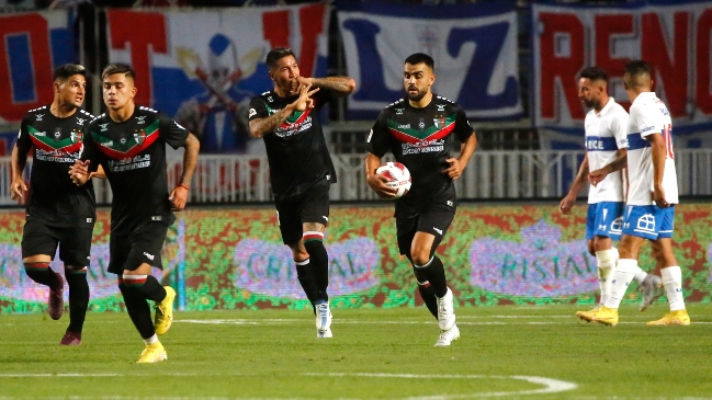 Cristian Suárez descontó justo antes del descanso para Palestino ante la UC