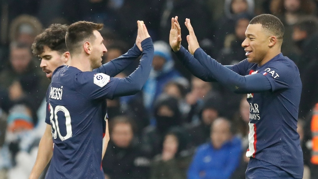Messi y Mbappé tuvieron gran actuación en contundente victoria de PSG ante Marsella