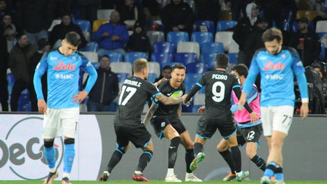 Lazio derribó a domicilio al líder Napoli con un golazo de Matías Vecino