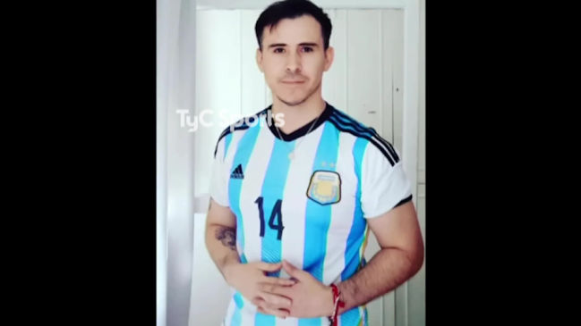 Chileno que es hincha de Huracán y que tiene tatuado a Messi causó furor en Argentina
