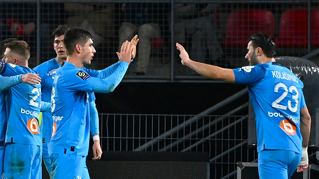 Alexis Sánchez fue titular en la victoria de Marsella en su visita a Rennes