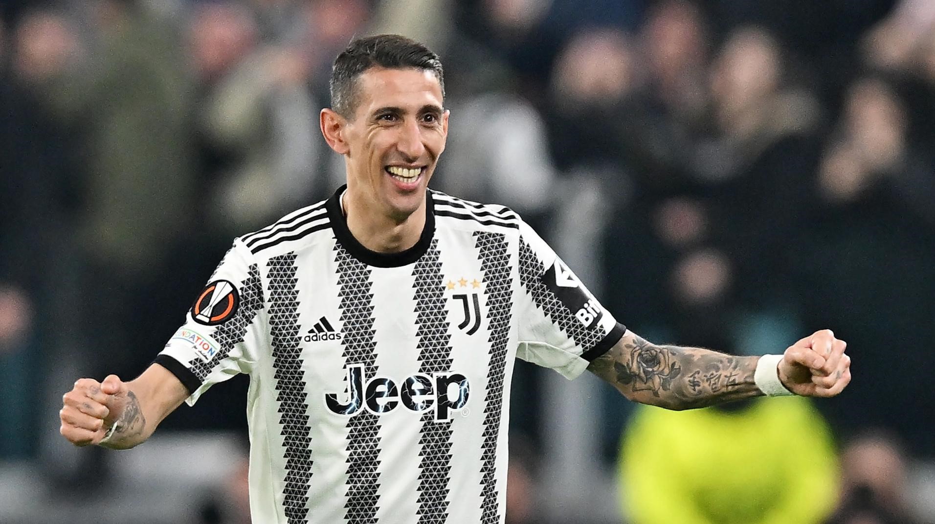 Di María anotó un golazo de cabeza en triunfo de Juventus sobre Friburgo
