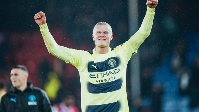 Haaland tranquilizó a Manchester City con el gol del triunfo en su visita a Crystal Palace