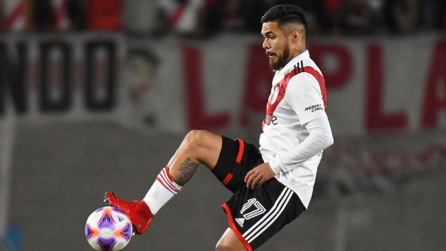 Paulo Díaz fue titular en victoria de River Plate ante Godoy Cruz de Thomas Galdames