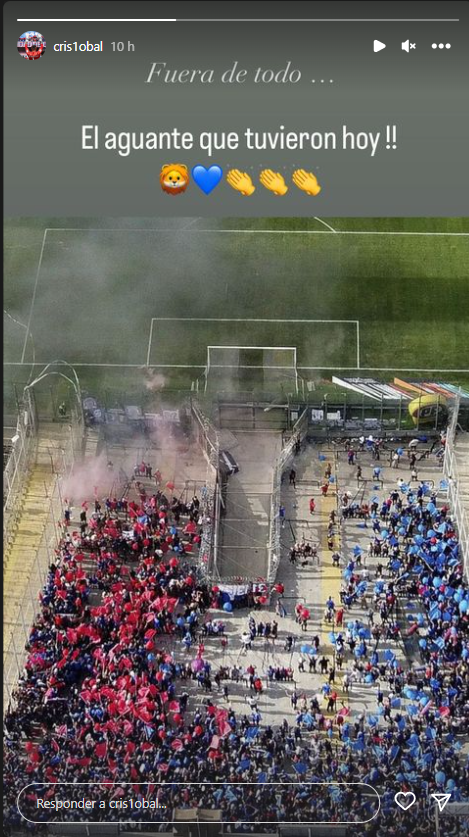 El mensaje de Cristóbal Campos a los hinchas de la U que llegaron al Monumental