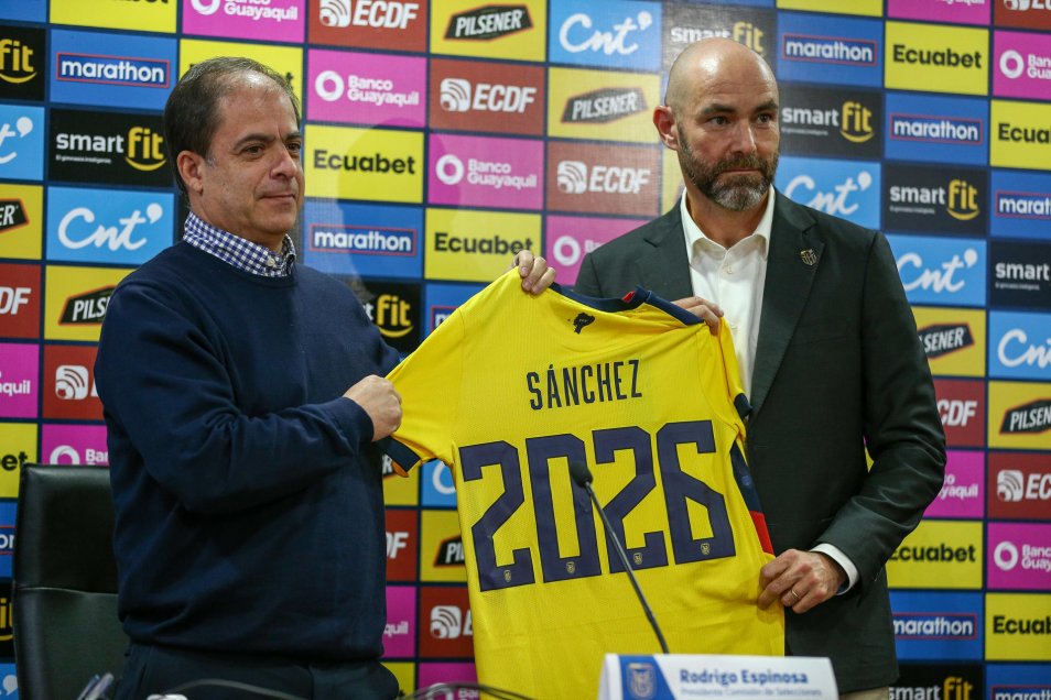 La presentación de Félix Sánchez como nuevo seleccionador de Ecuador