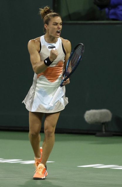 Maria Sakkari se impuso a Petra Kvitova y avanzó a semifinales en Indian Wells