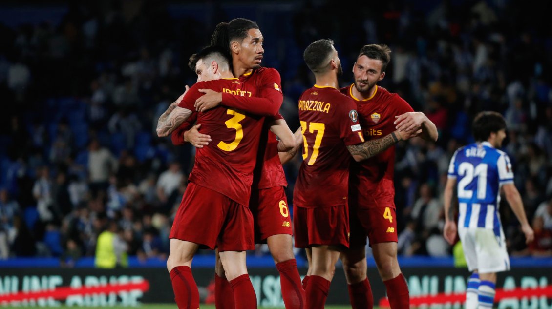 Roma pasó a cuartos en la Europa League tras empatar con Real Sociedad en España