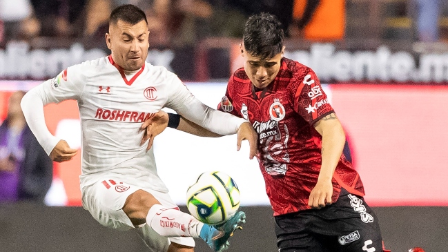 Jean Meneses aportó con una asistencia en empate de Toluca ante Tijuana