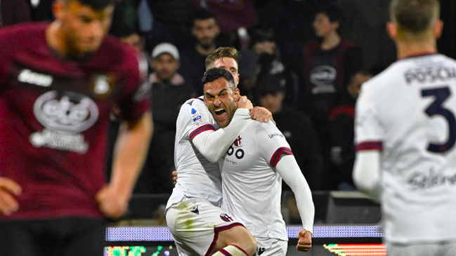 Bologna de Gary Medel rescató un empate ante Salernitana de Diego Valencia