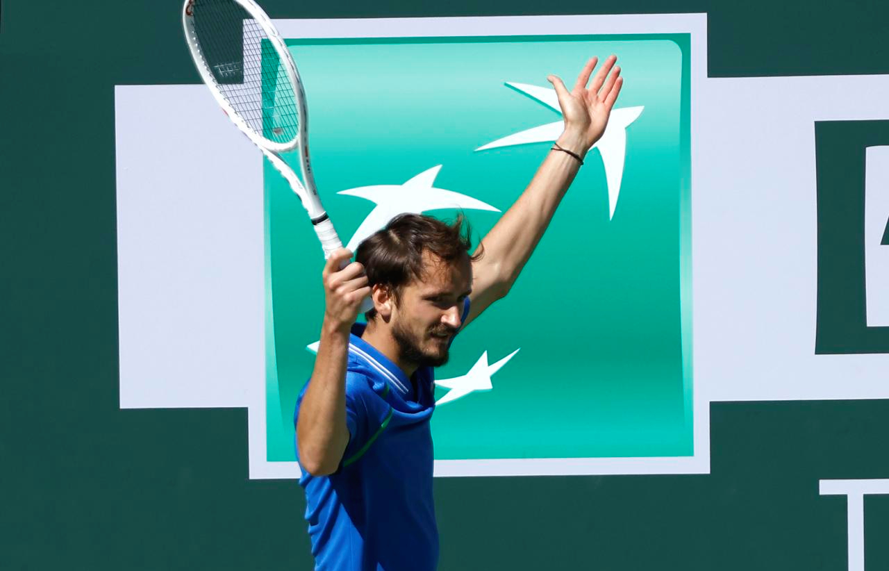 Daniil Medvedev frenó a Frances Tiafoe y avanzó por primera vez a la final de Indian Wells