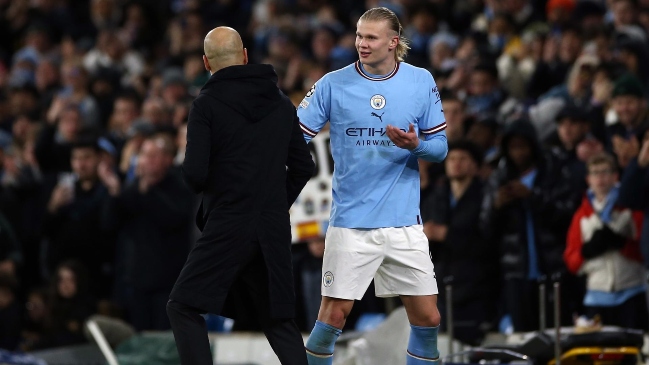 Guardiola respondió con ironía y apuntó a Messi tras volver a reemplazar a Haaland