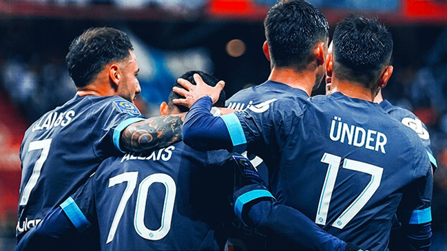 Los golazos de Alexis Sánchez que permitieron la remontada de Marsella sobre Stade de Reims