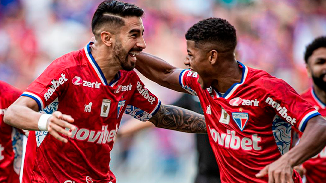 Juan Martín Lucero anotó dos goles en victoria de Fortaleza por la Copa do Nordeste