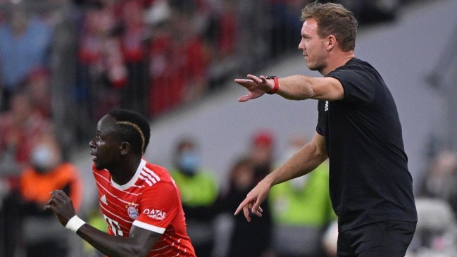 Aseguran que Sadio Mané fue responsable de la salida del DT Nagelsmann de Bayern Munich