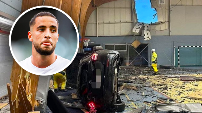 ¡Impactante! Futbolista sufrió brutal accidente de tránsito