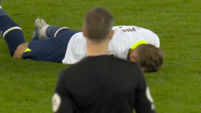 Futbolista fue expulsado por agredir en el rostro a Harry Kane al frente del árbitro