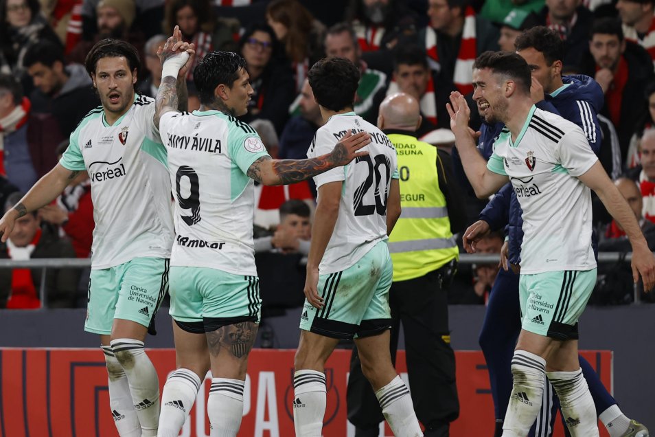 Osasuna eliminó a Athletic de Bilbao y clasificó a la final de la Copa del Rey