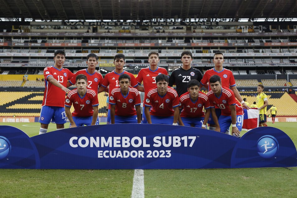 Chile impuso condiciones ante Colombia en un lluvioso duelo en el Sudamericano sub 17