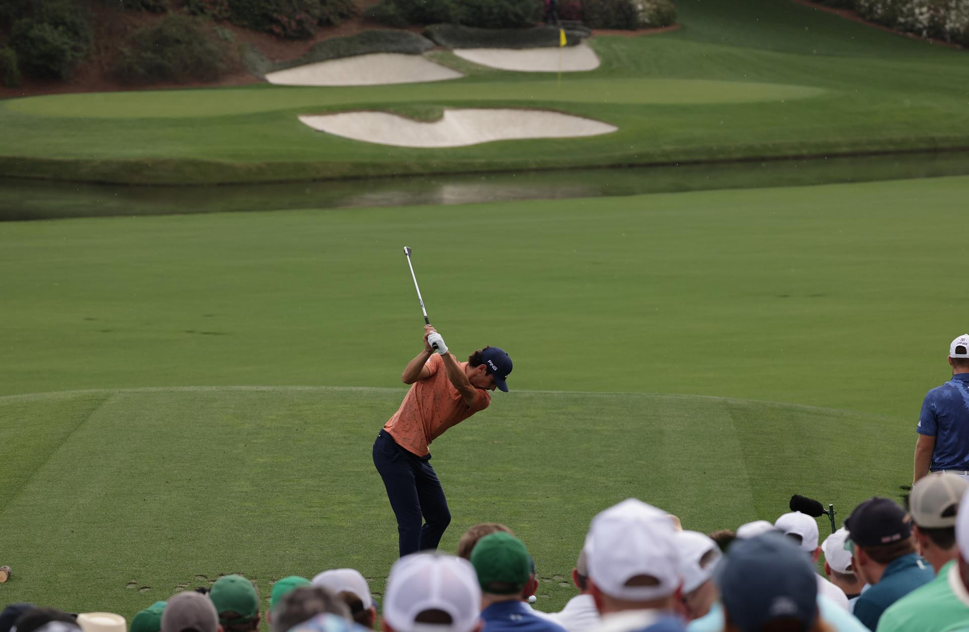 Joaquín Niemann perdió terreno en el Masters en las últimas banderas