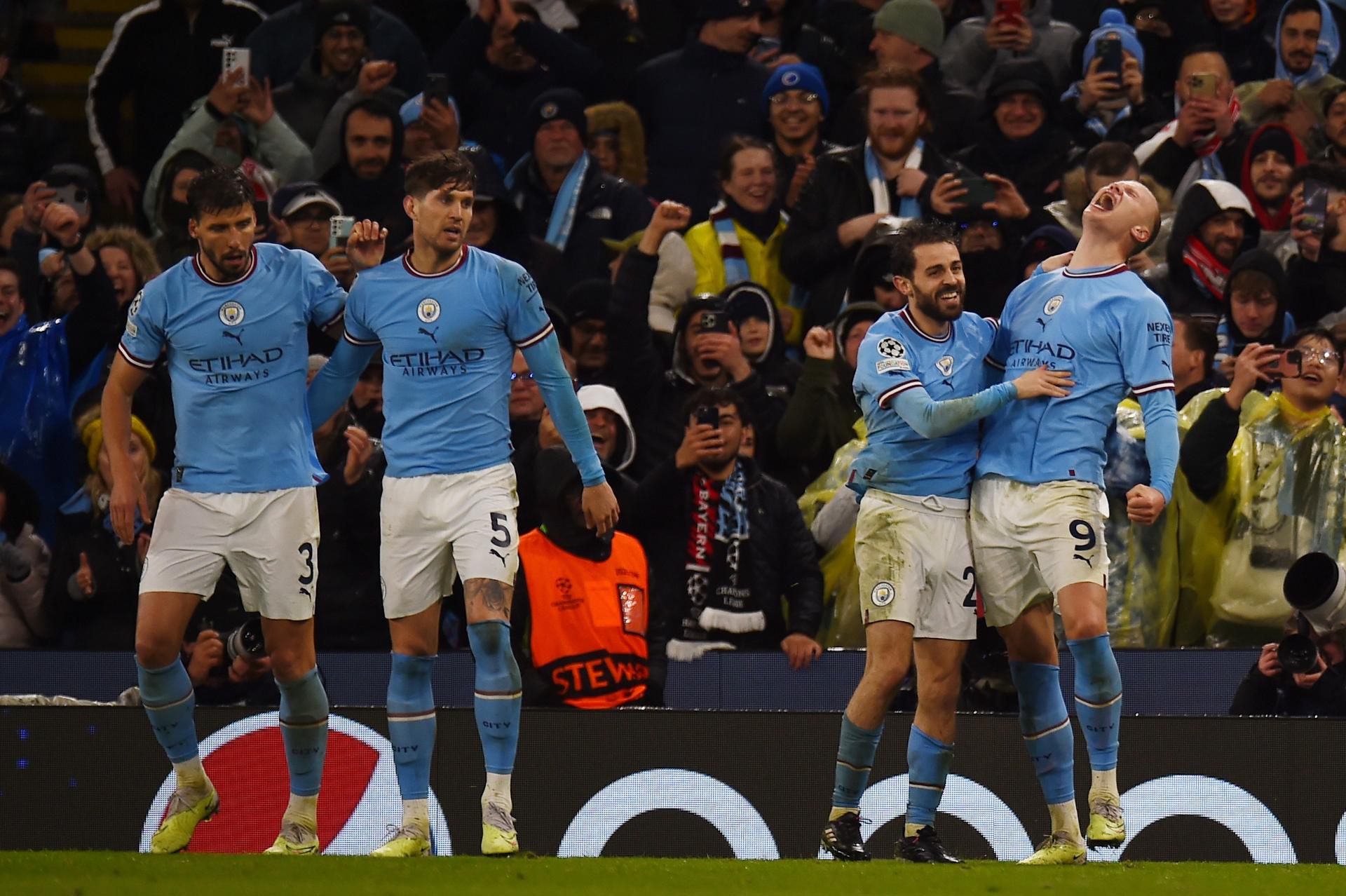 Manchester City castigó los errores de Bayern y puso un pie en semifinales de Champions