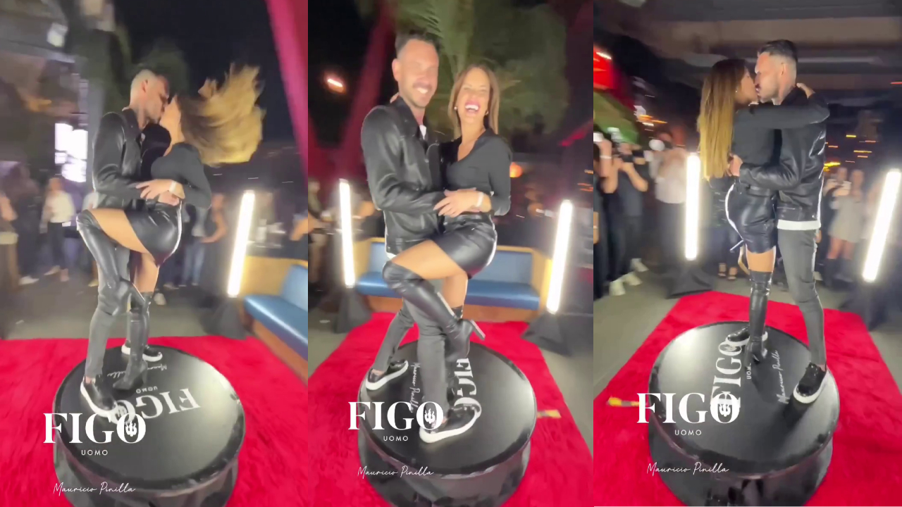 Mauricio Pinilla y Gala Caldirola exhibieron su amor con todo en lanzamiento de nueva marca