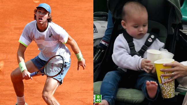 El hijo de Nicolás Jarry se robó la película durante el duelo con Tsitsipas en Montecarlo