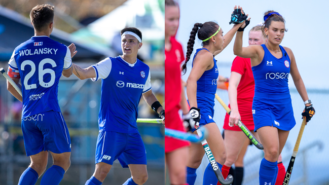 Chile festejó por partida doble en el Panamericano Junior de hockey césped