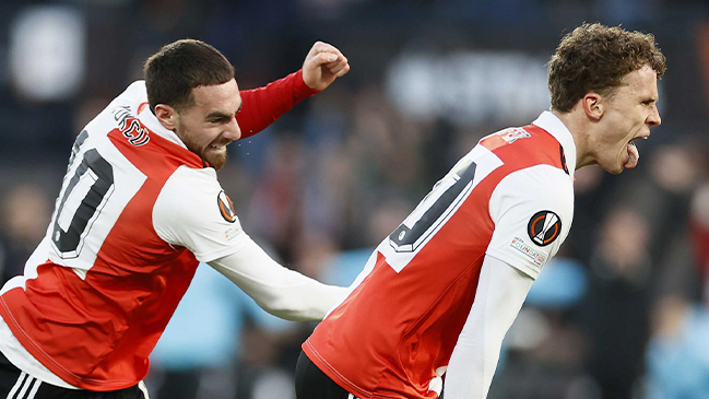 Feyenoord golpeó a AS Roma y sueña con semifinales de la Europa League
