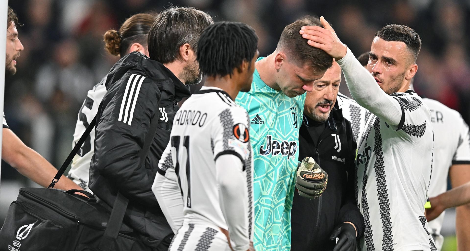 Juventus confirmó que Szczesny “está bien” tras susto por malestar en el pecho