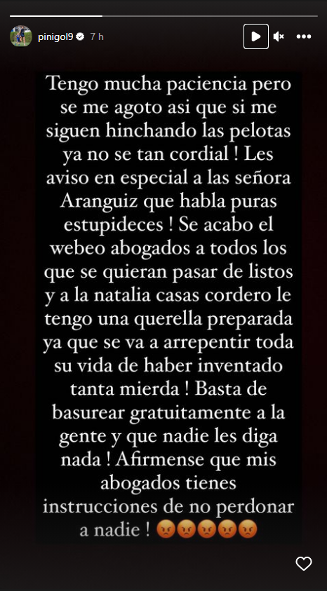 “Mis abogados no perdonarán”: Pinilla arremetió con todo contra Daniela Aránguiz