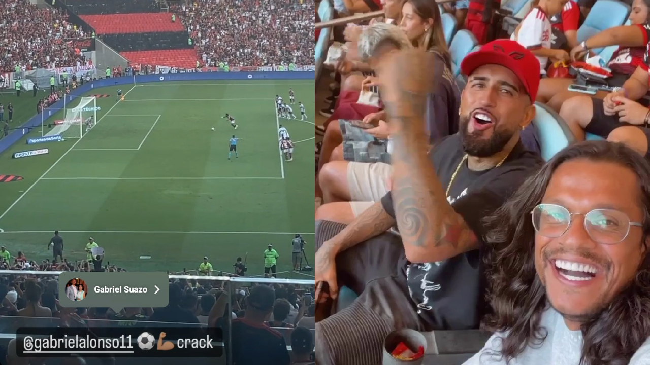 ¿Gabriel Suazo o Gabigol? La insólita confusión de Arturo Vidal en el triunfo de Flamengo