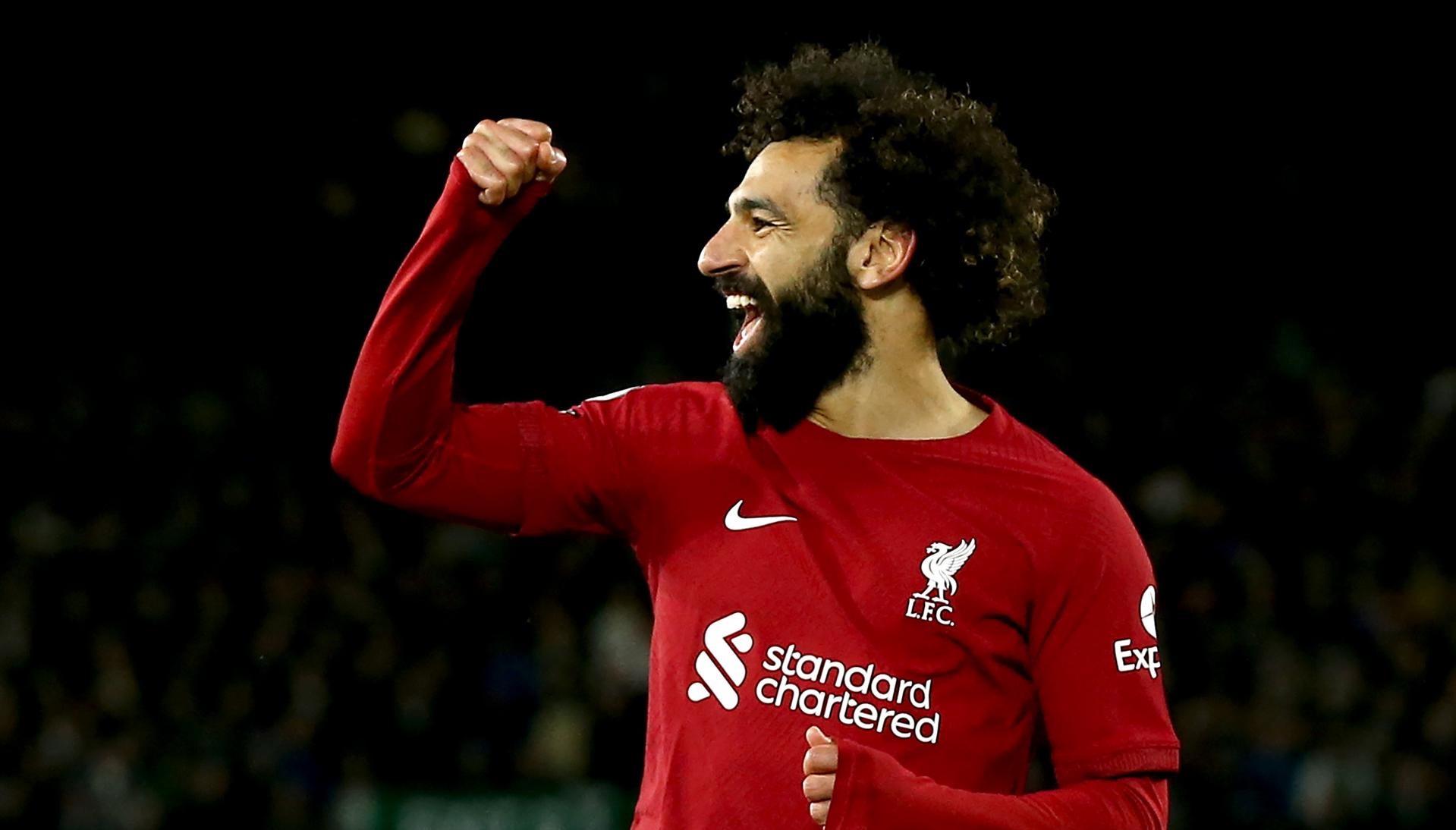 Salah y Diogo Jota brillaron con dobletes en la paliza de Liverpool a Leeds