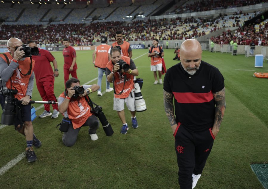Sampaoli acaparó miradas en su debut en Flamengo ante Ñublense por la Libertadores