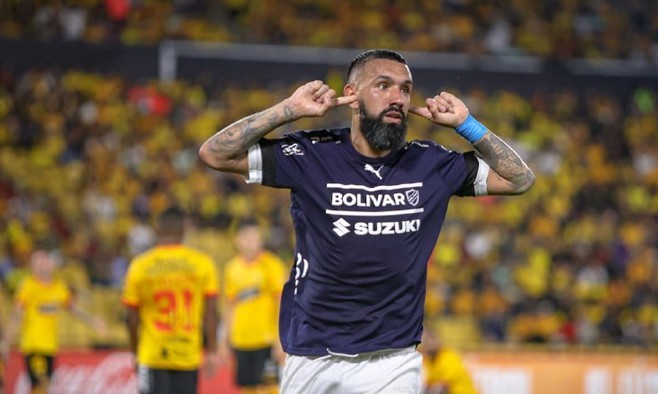 Ronnie Fernández anotó en derrota de Bolívar ante Barcelona de Guayaquil