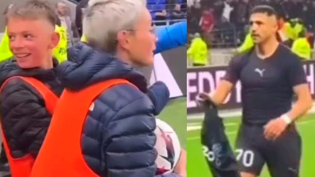 Alexis Sánchez obsequió su camiseta e hizo muy feliz a un niño tras triunfo de Marsella