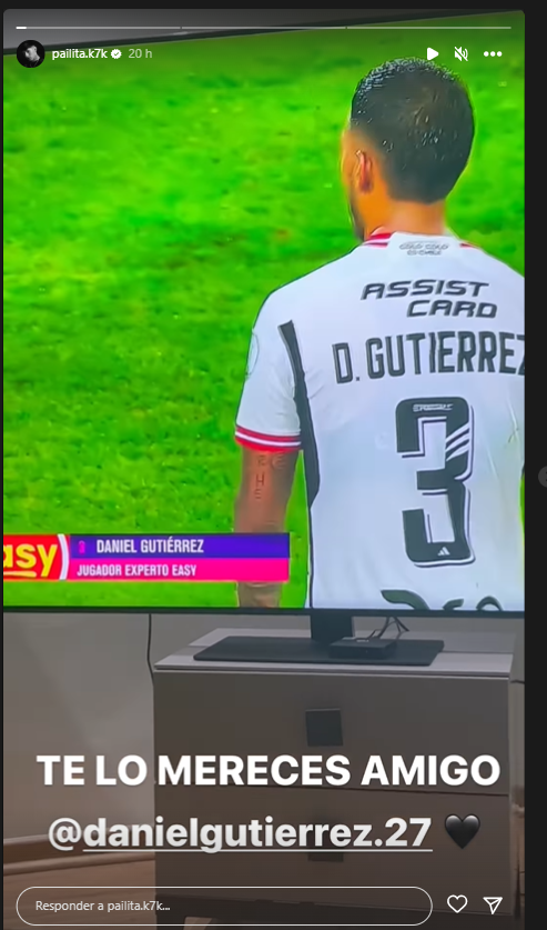 Pailita elogió a su amigo Daniel Gutiérrez tras triunfo de Colo Colo